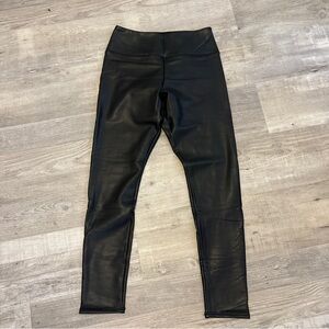 Hollister Black Faux Leather Leggings